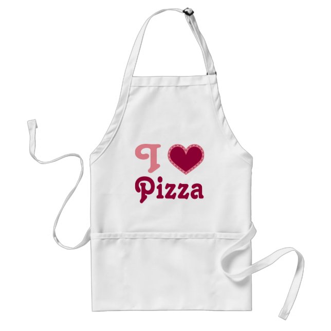 I Pizza-Geschenk-Schürze des Herz-(Liebe) Schürze (Vorne)