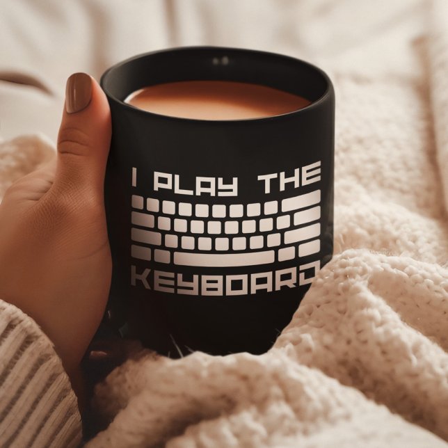 I Play the Keyboard - Computer Programming - Coder Kaffeetasse (Von Creator hochgeladen)