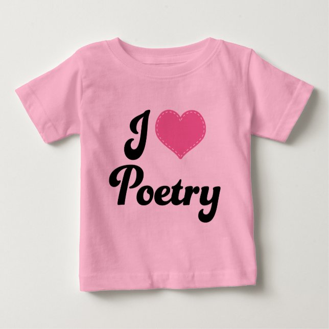 I Poesie der Liebe-(Herz) Baby T-shirt (Vorderseite)