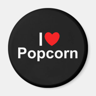 I Popcorn der Liebe-(Herz) Magnet