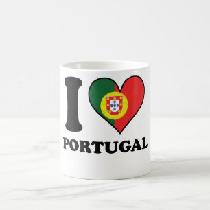 I portugiesisches Flaggen-Herz Liebe-Portugals Tasse