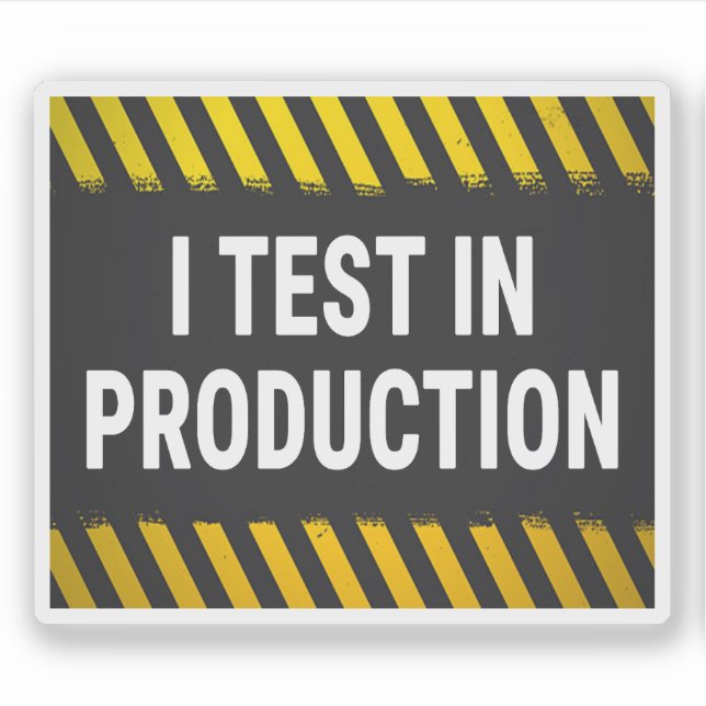 I Produktionstest Aufkleber (Vorderseite)
