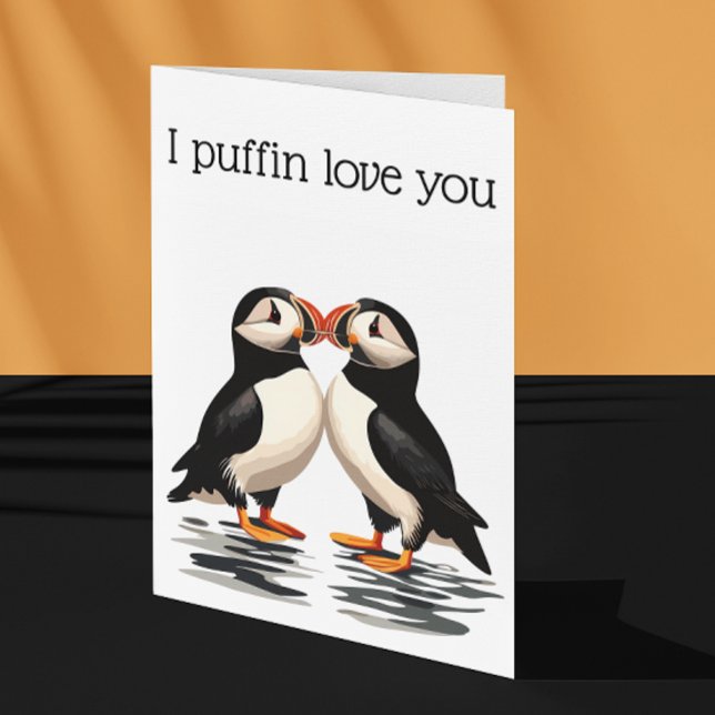 I Puffin Liebe Sie Valentinstag Jahrestag Karte (Von Creator hochgeladen)