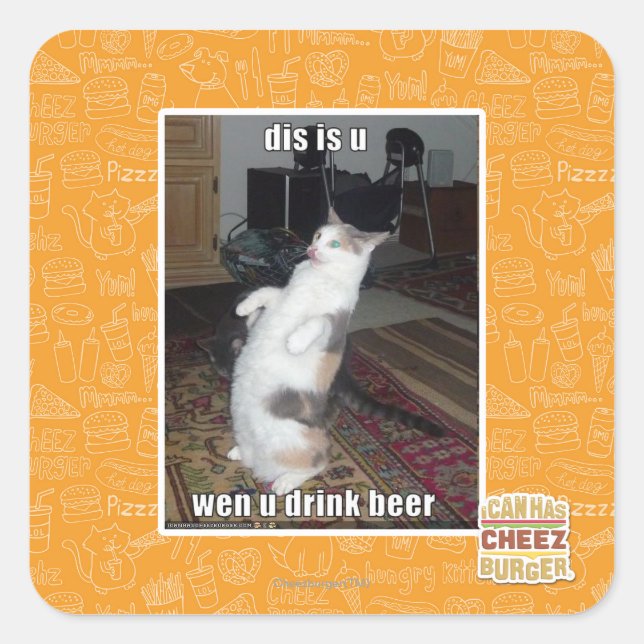 i quadratischer aufkleber (Vorderseite)