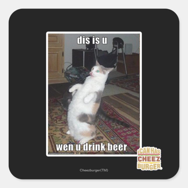 i quadratischer aufkleber (Vorderseite)