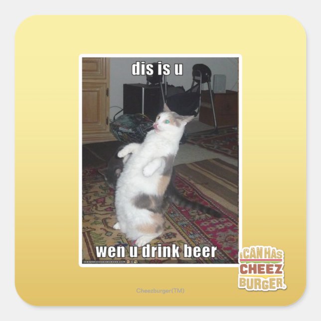 i quadratischer aufkleber (Vorderseite)