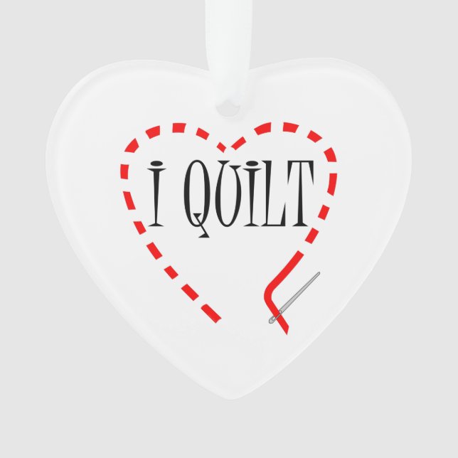 I Quilt Ornament (Vorderseite)