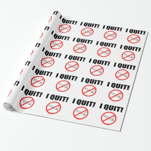 I QUIT.png Geschenkpapier (Ungerollt)