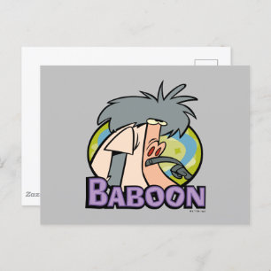 I.R. Baboon Character Abzeichen Postkarte