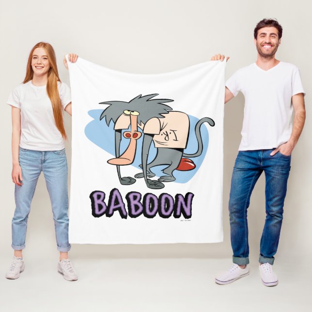 I.R. Baboon Character Graphic Fleecedecke (Beispiel)