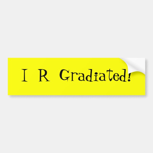 I R Gradiated! - Autoaufkleber (Vorne)