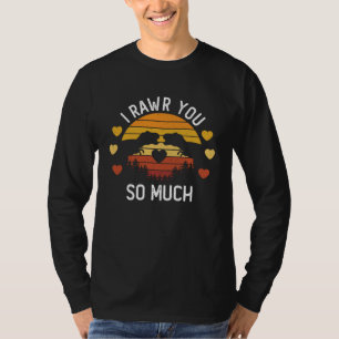I Rawr You Valentine's Day Dinosaur Liebe Girl Boy T-Shirt