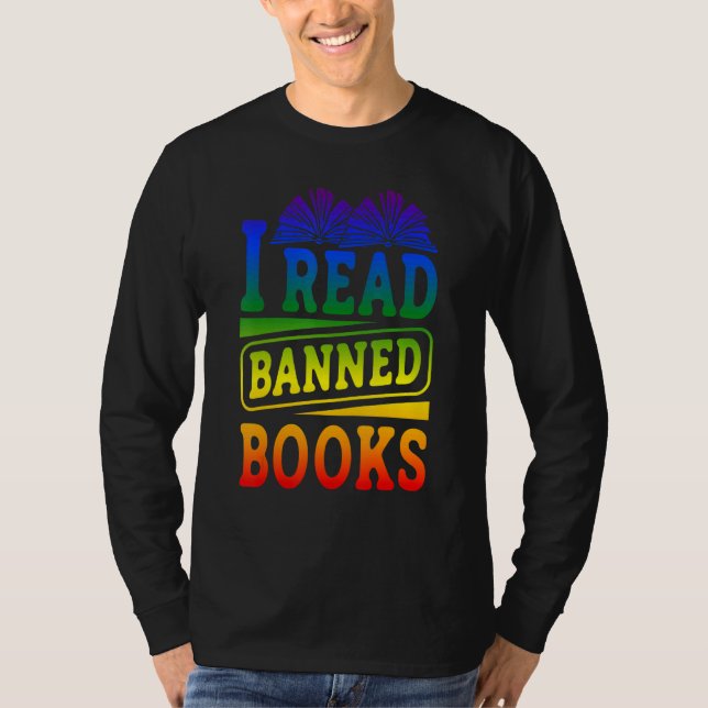 I Read Banned Books Reading Library 1 T-Shirt (Vorderseite)