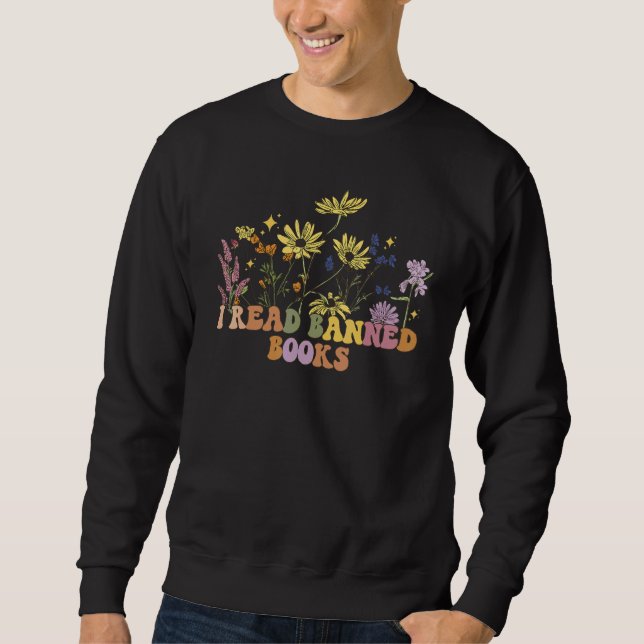 I Read Banned Books Week Librarian Freadom Reader  Sweatshirt (Vorderseite)