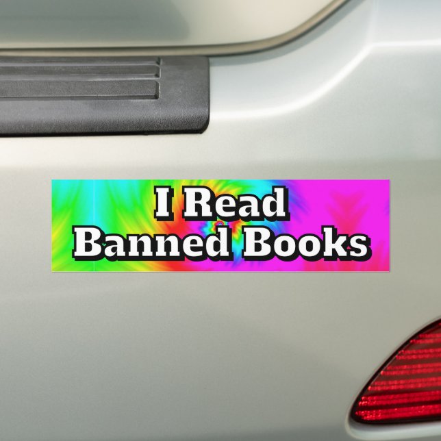 I Read Banned Books ( you may change the words )  Autoaufkleber (Auf Auto)
