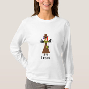 "I read" Steampunk Goggle Girl T-Shirt