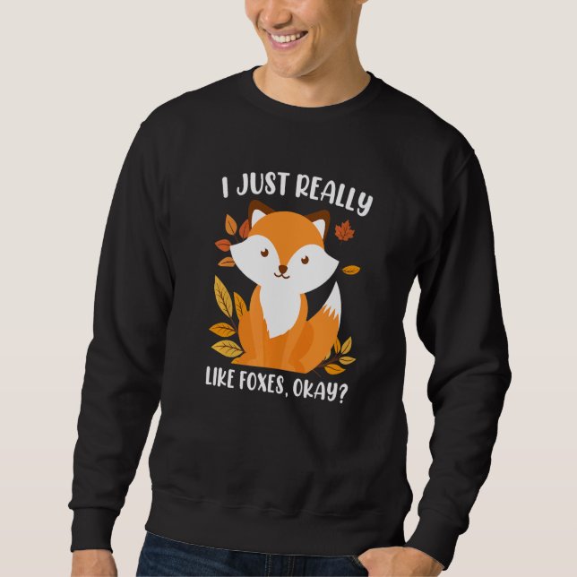 I really like foxes fox children  1 sweatshirt (Vorderseite)