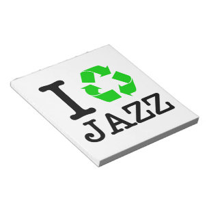 I Recycle Jazz Notizblock