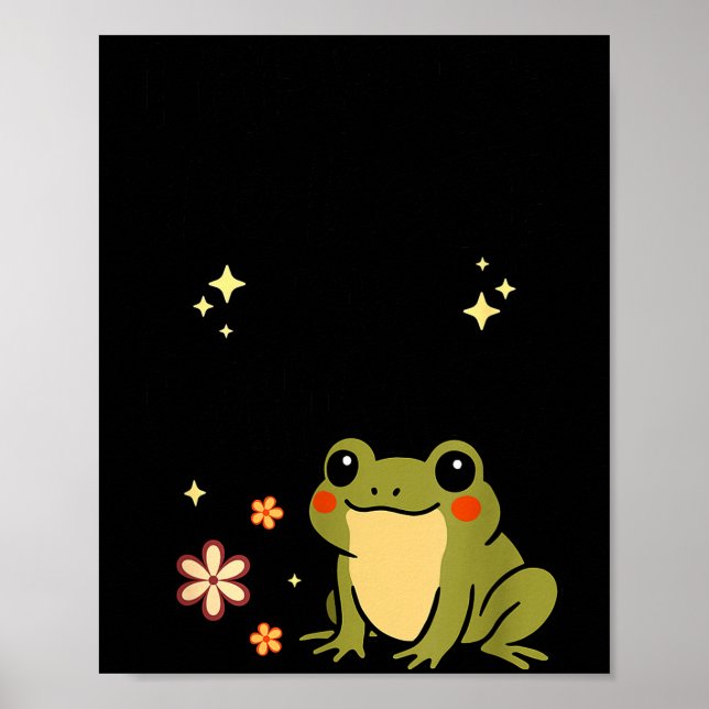 I Refuse To Lose My Whimsy – Cute Frog Quote Funny Poster (Vorne)