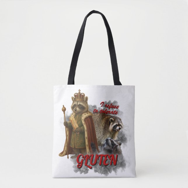I Refuse To Tolerate Gluten funny meme bag (Vorderseite)