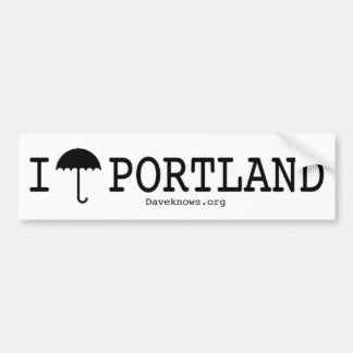 I Regenschirm Portland Autoaufkleber