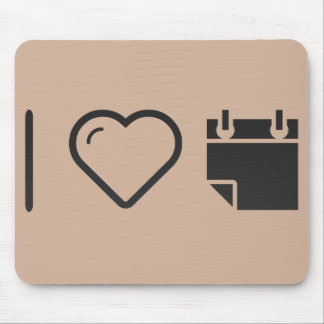 I reißen Liebe Kalender auseinander Mousepad