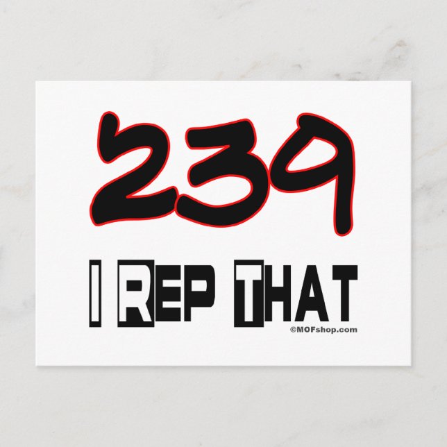 I Rep. 239 Area Code Postkarte (Vorderseite)