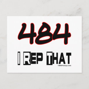 I Rep. 484 Area Code Postkarte