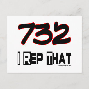 I Rep. 732 Area Code Postkarte