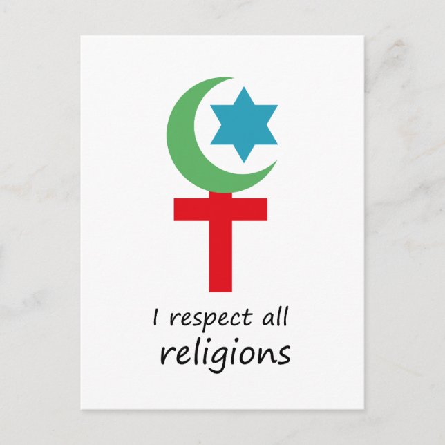 i respektieren alle religions.png postkarte (Vorderseite)