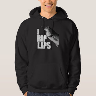 I RIP-LIPPENHodded Sweatshirt DUNKELHEIT