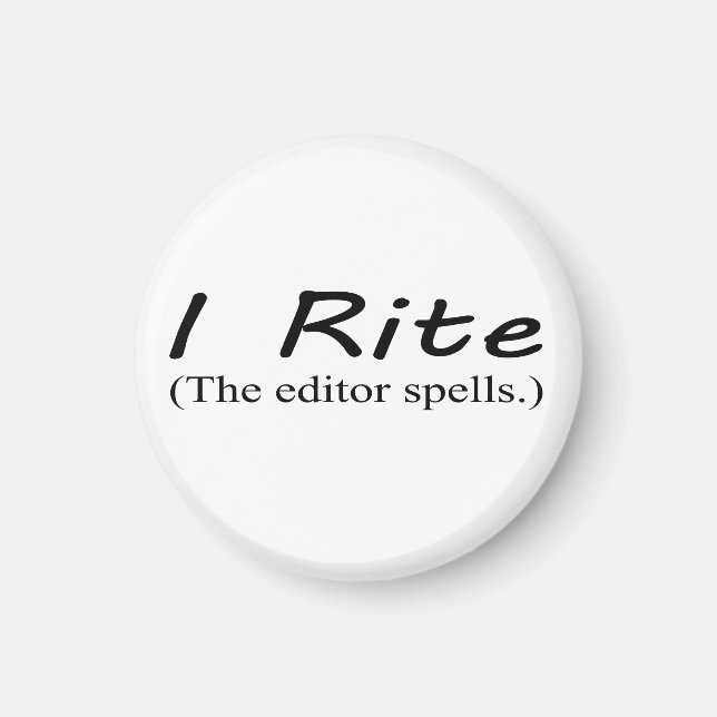 "I Rite" 1 1/4-Zoll-Rundmagnet Magnet (Vorne)