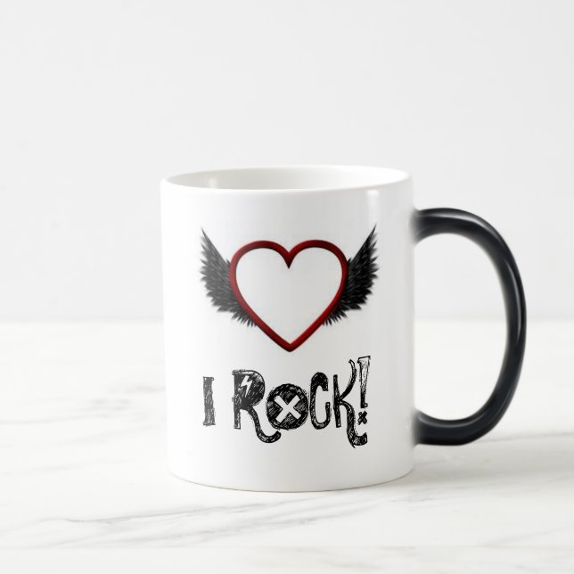 "I Rock!" Anpassbare Tasse (Rechts)