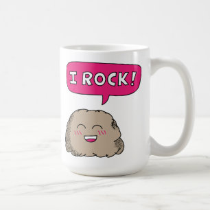 I Rock Niedlich Rock Pun Spaß Tasse