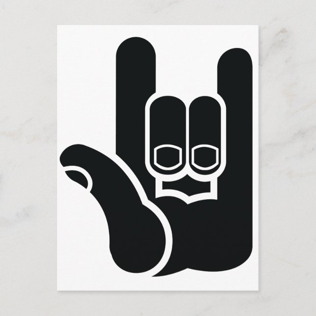 I Rock Postkarte (Vorderseite)