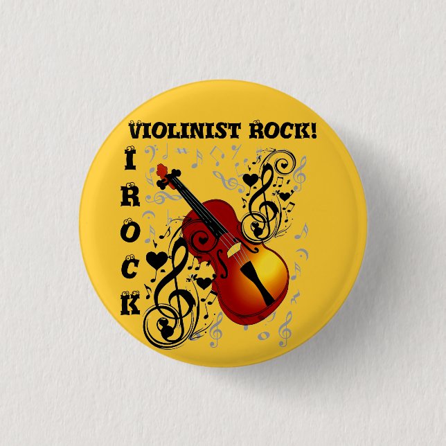 I Rock!-Violinist Rock _ Button (Vorderseite)