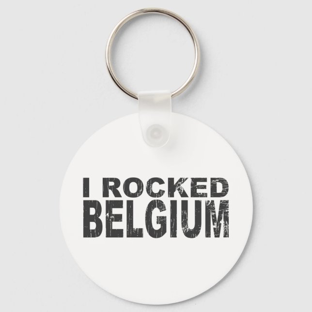 I Rocked Belgium Schlüsselanhänger (Vorderseite)