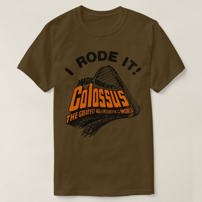 I Rode Colossus Retro Defunktional Roller Unterset T-Shirt (Design vorne)
