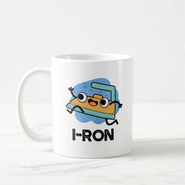 I ron Funny Running Iron Pun Kaffeetasse (Links)
