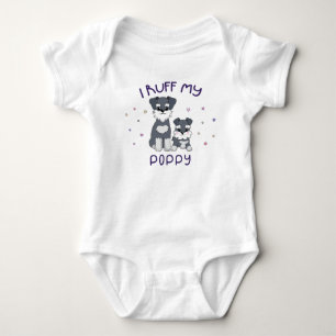 I Ruff My Poppy - Niedliche Hunde Baby Strampler