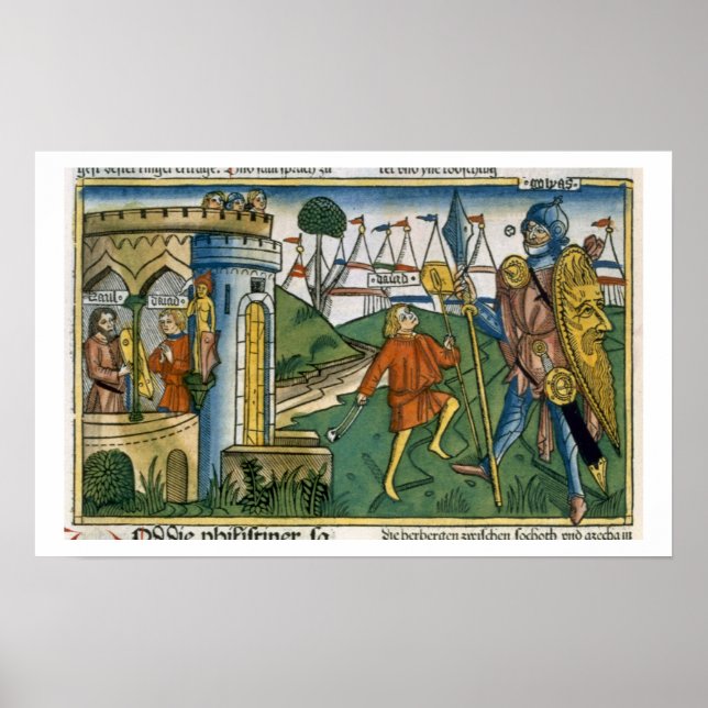 I Samuel 17 1-58 David besiegt Goliath und trifft  Poster (Vorne)