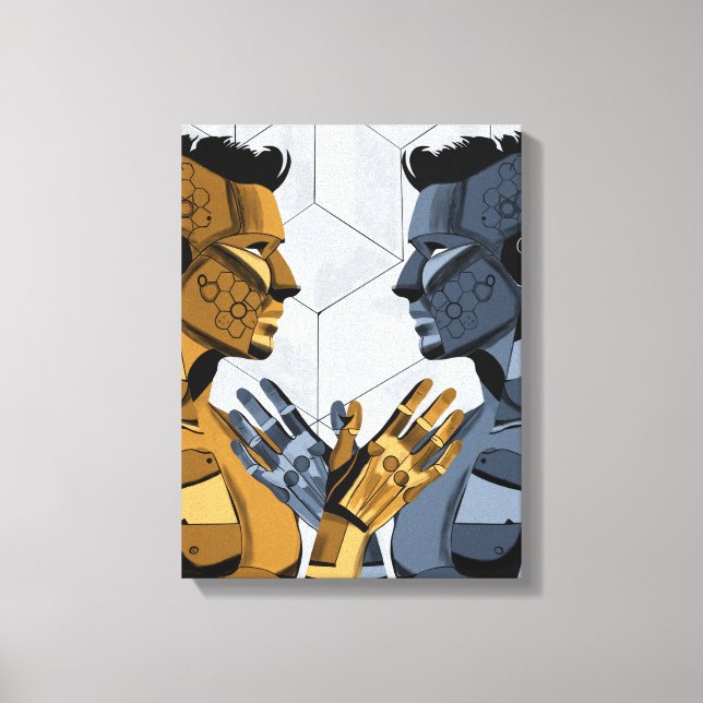 I Saw Myself I A – Self Recognition Art Leinwanddruck (Vorderseite)