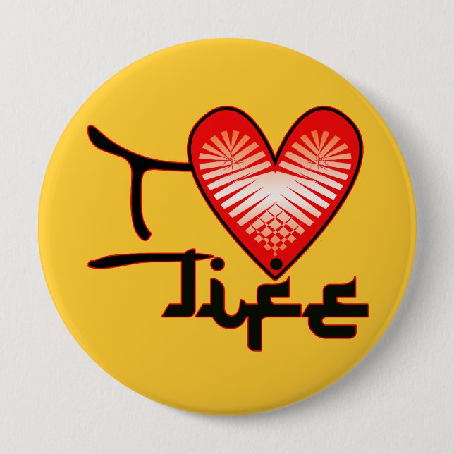 i Schaltfläche "Lebensdauer der Liebe" Button (Vorderseite)