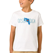I scherzt Liebe-Costa Rica Karten-Andenken T-Shirt