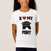 I SCHERZT LIEBE MEIN PONY T - SHIRT - ADDIEREN SIE
