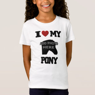 I SCHERZT LIEBE MEIN PONY T - SHIRT - ADDIEREN SIE