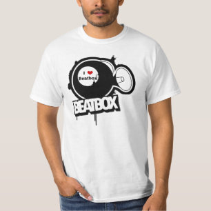 I schließt beatbox auf T-Shirt
