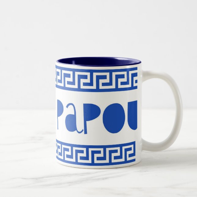 I SCHLÜSSEL DER LIEBE-PAPOUGREEK ZWEIFARBIGE TASSE (Rechts)