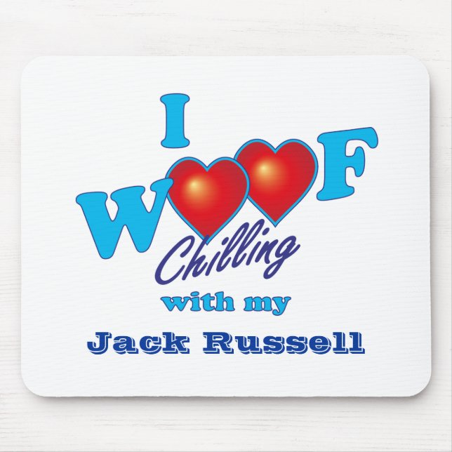 I Schuss-Jack Russell Mousepad (Vorne)