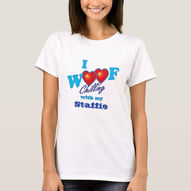 I Schuss Staffies T-Shirt (Vorderseite)